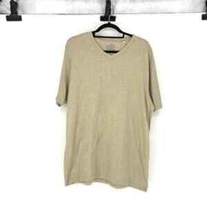 prAna Men's Coastal Sage Heather V-Neck Short-Sleeve Tee - Size XL